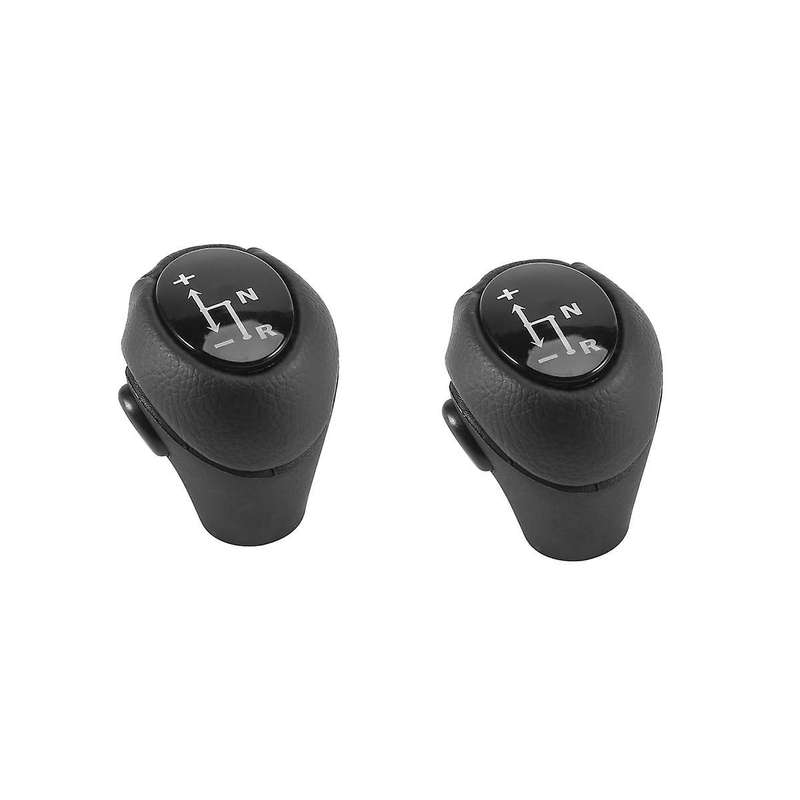 2pcs Gear Knob Automatic Knob Black for Smart Fortwo 450 451 1998-2014 Smart Roadster 452 03-2006 G