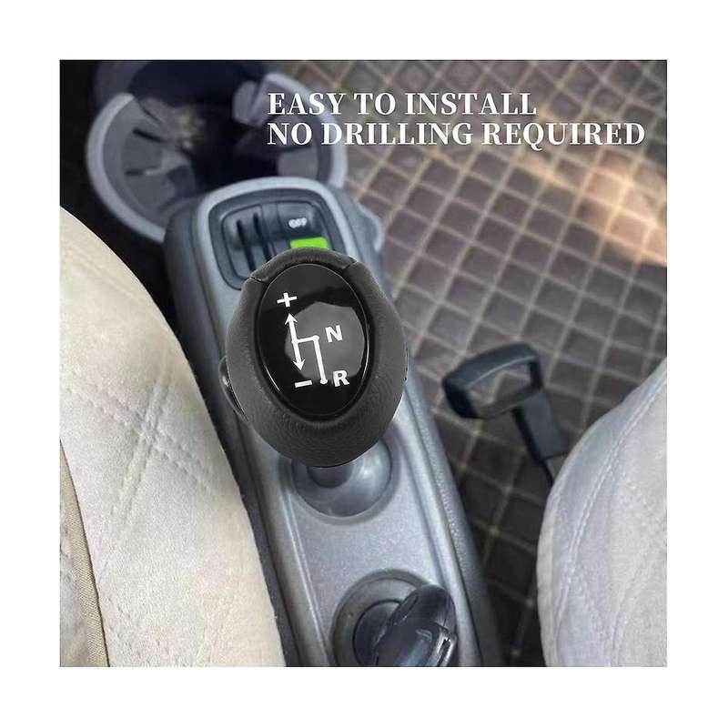 2pcs Gear Knob Automatic Knob Black for Smart Fortwo 450 451 1998-2014 Smart Roadster 452 03-2006 G