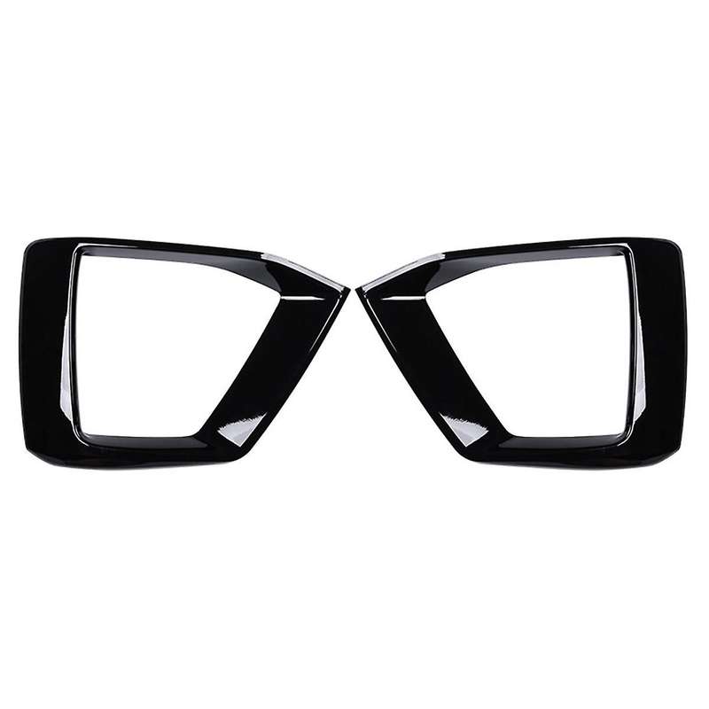 2pcs Gloss Black Car Front Bumper Fog Light Lamp Black Trim Cover Frame Lid Cap Hood for A5 S5 2020