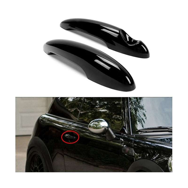 2pcs Gloss Black Door Outer Handle Car Door Handle for S R50 R52 R53 R55 R56 R57 R58 R59 R61
