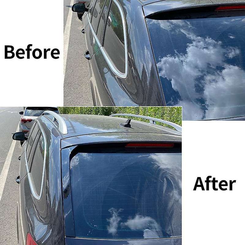 2Pcs Gloss Black Rear Window Side Wing Roof Spoiler Splitter Stickers for Superb Estate B6 2008-2015
