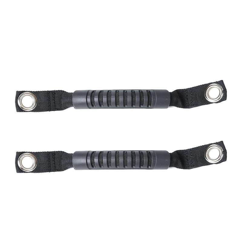 2Pcs Grab Handles Black Rear Safety Grab Padded Roll Bars for Wrangler JK TJ