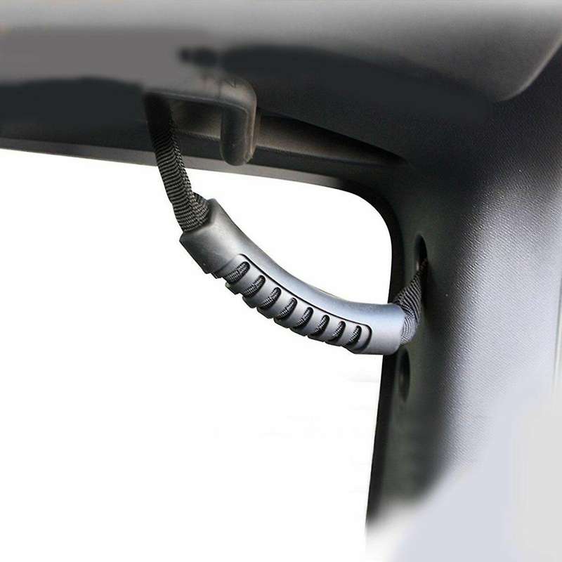 2Pcs Grab Handles Black Rear Safety Grab Padded Roll Bars for Wrangler JK TJ