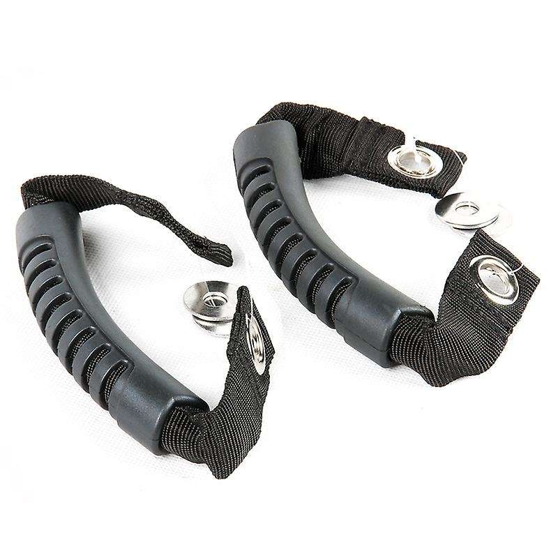2Pcs Grab Handles Black Rear Safety Grab Padded Roll Bars for Wrangler JK TJ