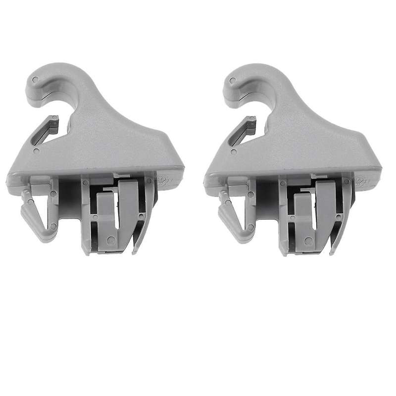 2Pcs Gray Sun Visor Hook Holder Clip MR779704 MR779705 for Montero MK3 2000-2006 Sunvisor Hanger Hoo
