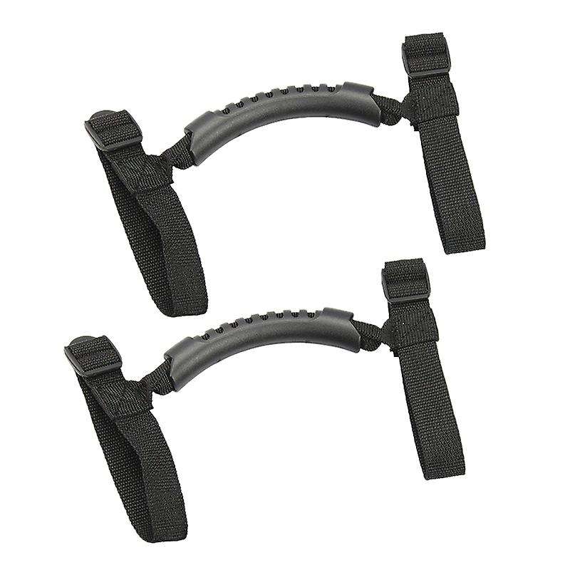 2Pcs Grip Handle for Handles Roll Bar Grab Handles for YJ TJ JK JKU 1987-2020(Black)