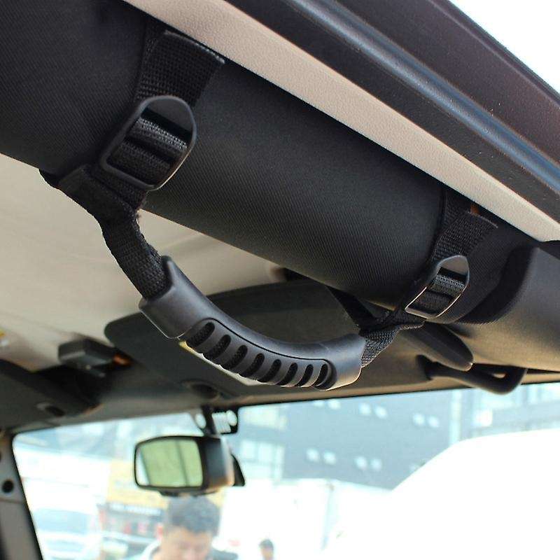 2Pcs Grip Handle for Handles Roll Bar Grab Handles for YJ TJ JK JKU 1987-2020(Black)