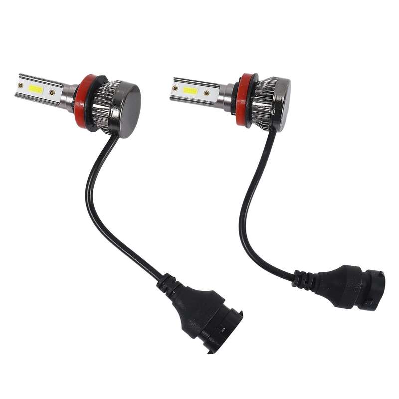 2Pcs H11/H8/H9 Mini1 Led Headlight 36W 6000Lm Cob Bulbs Kit Hi/Low Beam 6000K