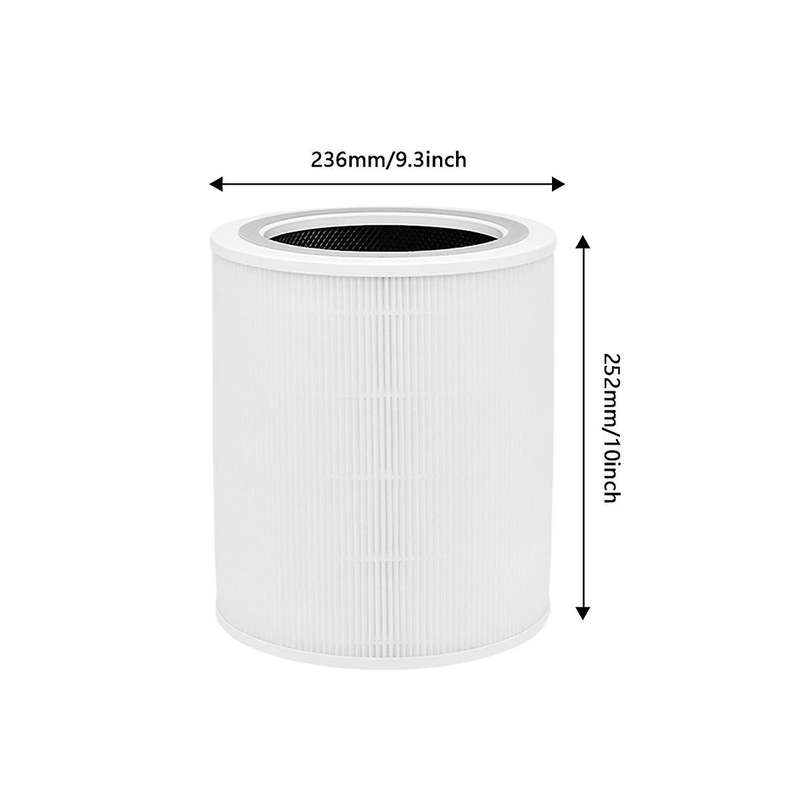 2pcs H13 True Hepa Replacement Filter for Core 400s Smart Wifi Air Cleaner Purifier, Core 400s-rf-pa