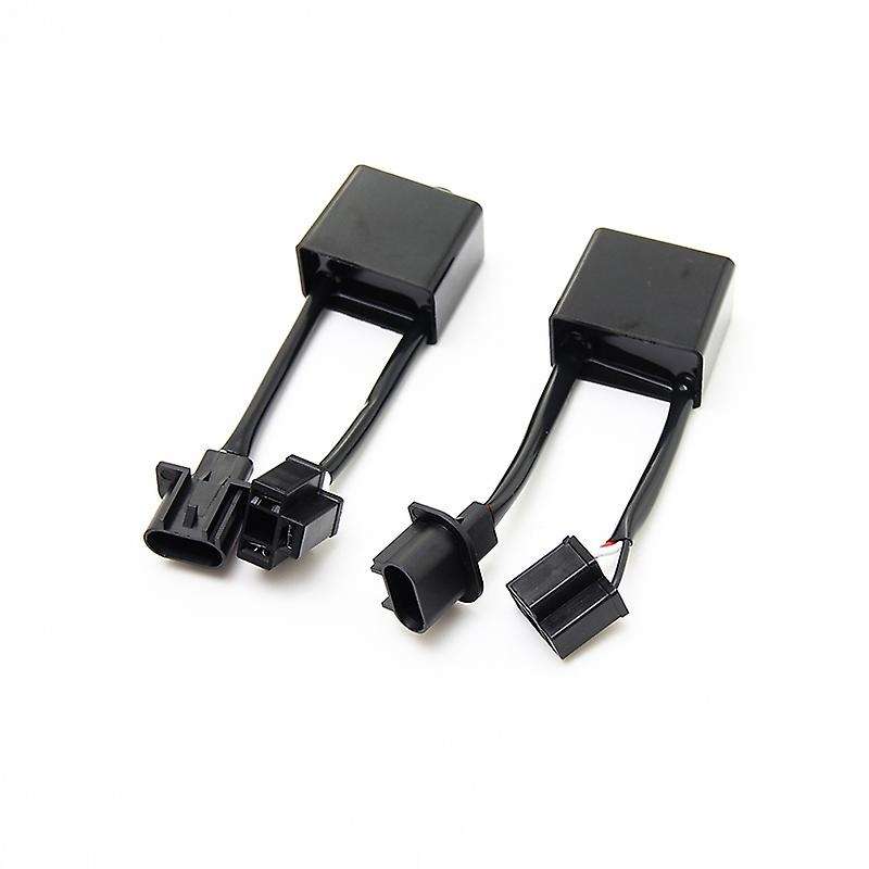 2PCS H13 to H4 Adapter Anti Flicker Anti-Flicker Decoders for Wrangler 7Inch Round LED Headlight