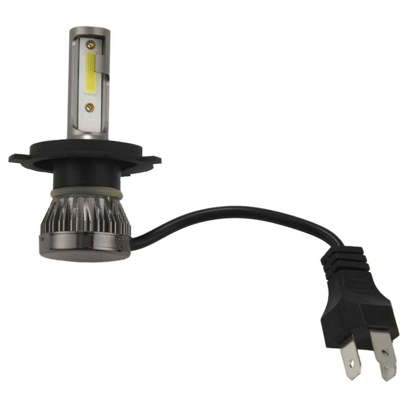 2Pcs H4/Hb2/9003 Mini1 Led Headlight 36W 6000Lm Cob Bulbs Kit Hi/Low Beam 6000K