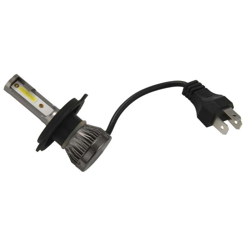 2Pcs H4/Hb2/9003 Mini1 Led Headlight 36W 6000Lm Cob Bulbs Kit Hi/Low Beam 6000K