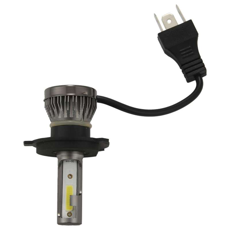 2Pcs H4/Hb2/9003 Mini1 Led Headlight 36W 6000Lm Cob Bulbs Kit Hi/Low Beam 6000K
