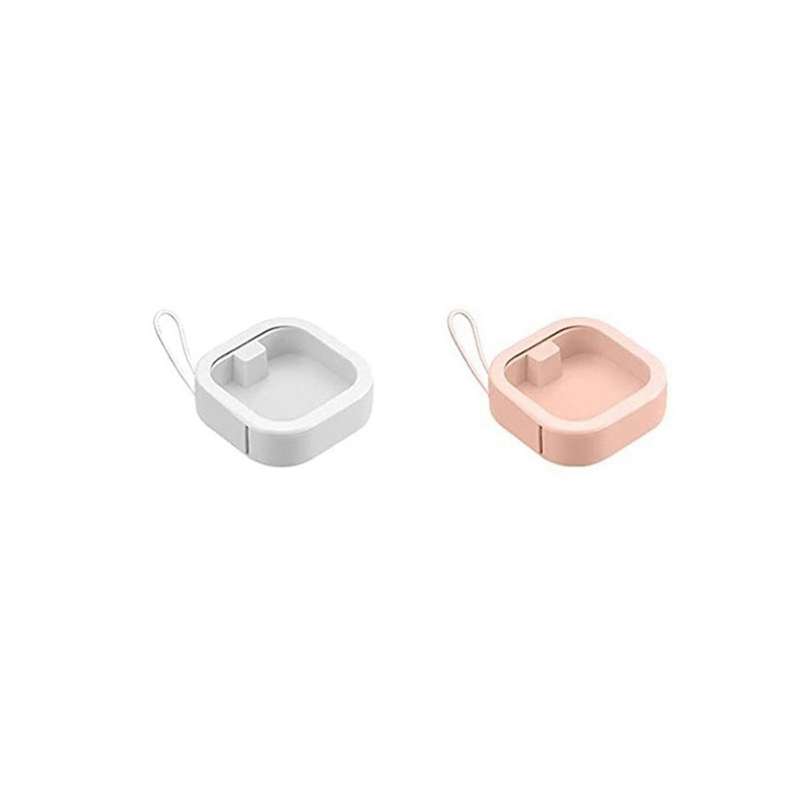 2Pcs Hair Tie Organizer,Portable Travel Qtip Holder,Bathroom Storage Organizer Qtip Dispenser Cotton