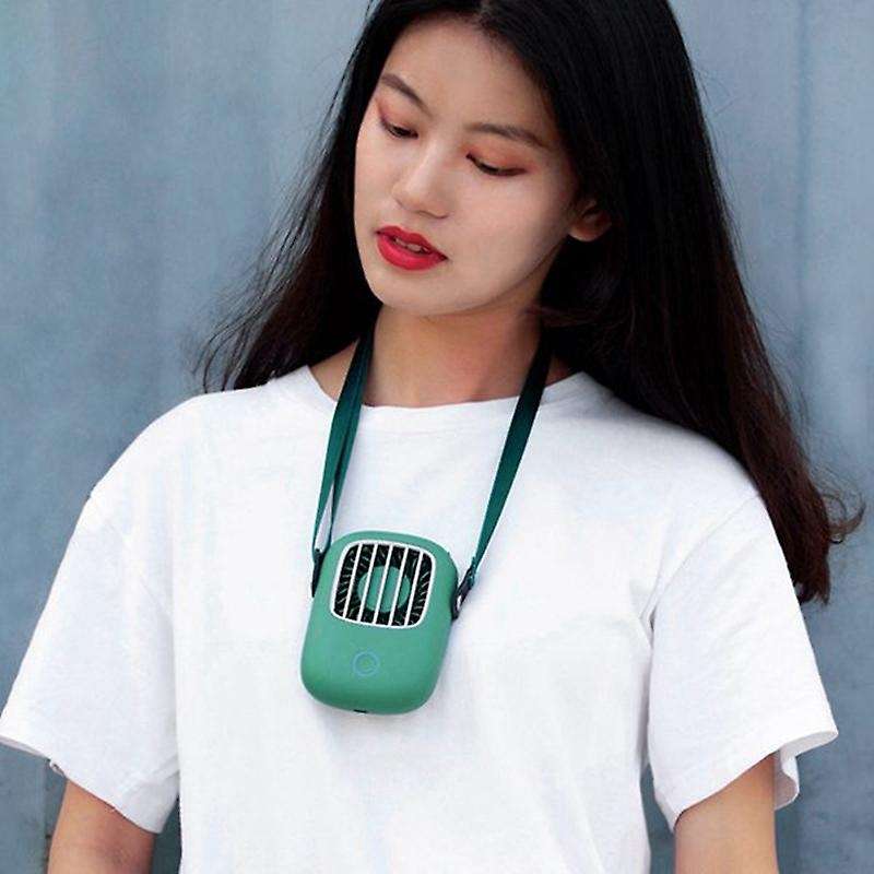 2PCS Hanging Neck Fan Portable Lazy Outdoor USB Lanyard Fan for Office, Dormitory, Outdoor