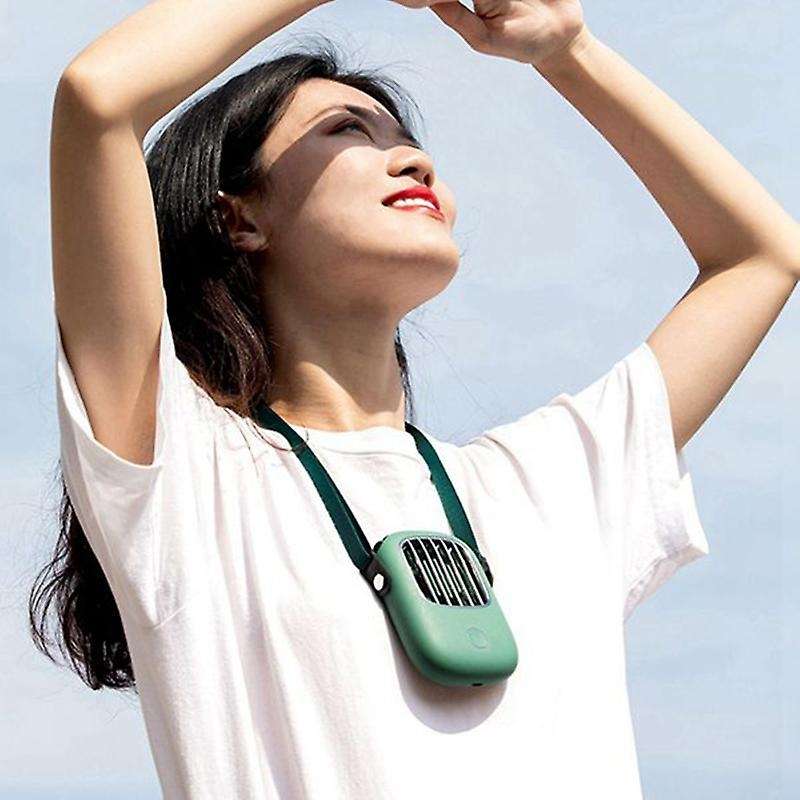 2PCS Hanging Neck Fan Portable Lazy Outdoor USB Lanyard Fan for Office, Dormitory, Outdoor