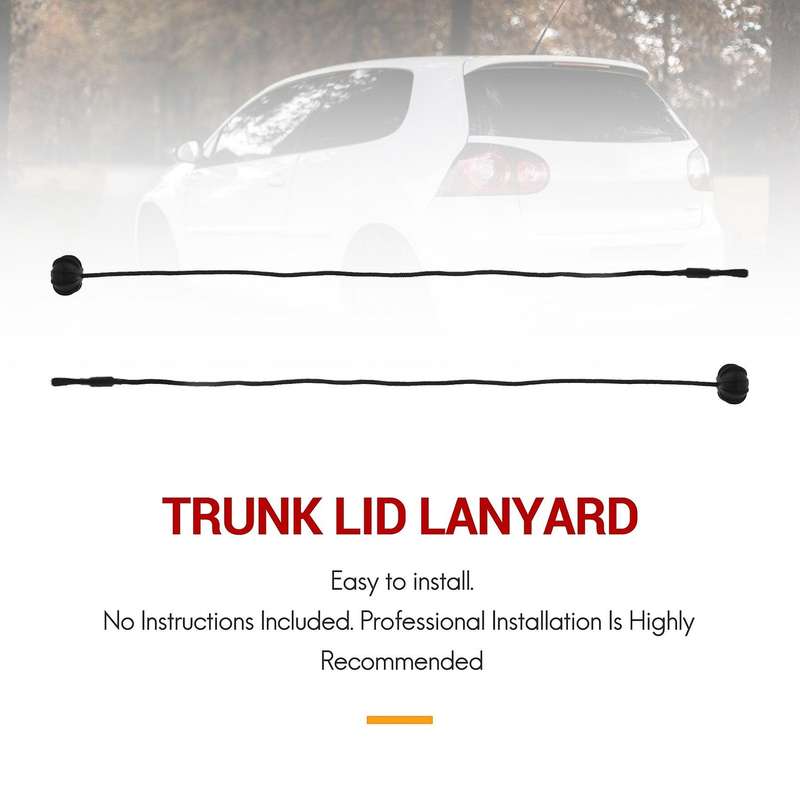 2Pcs Hatchback Parcel Shelves Trunk Lid Back Shelf String Holding Strap Rope Small Ball Compatible G
