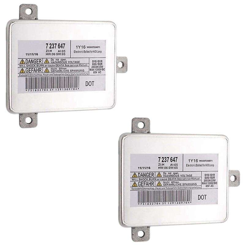 2Pcs Headlight Ballast HID Light Bulb Module Control Unit for E90 F10 F01 F02 F03 F20 E84 7237647 W0