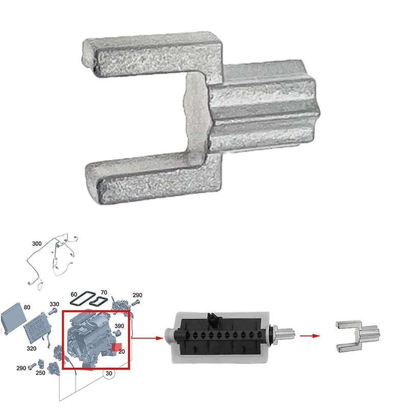 2PCS Heater Air Distributor Repair Kit Fit for W205 W213 W253 C180 E300 GLC260 2058306800 A205830680