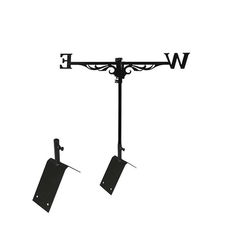 2pcs Heavy-duty Weathervane Roof Bracket Weathervane Mounting Plate Weather Station Roof Installer I
