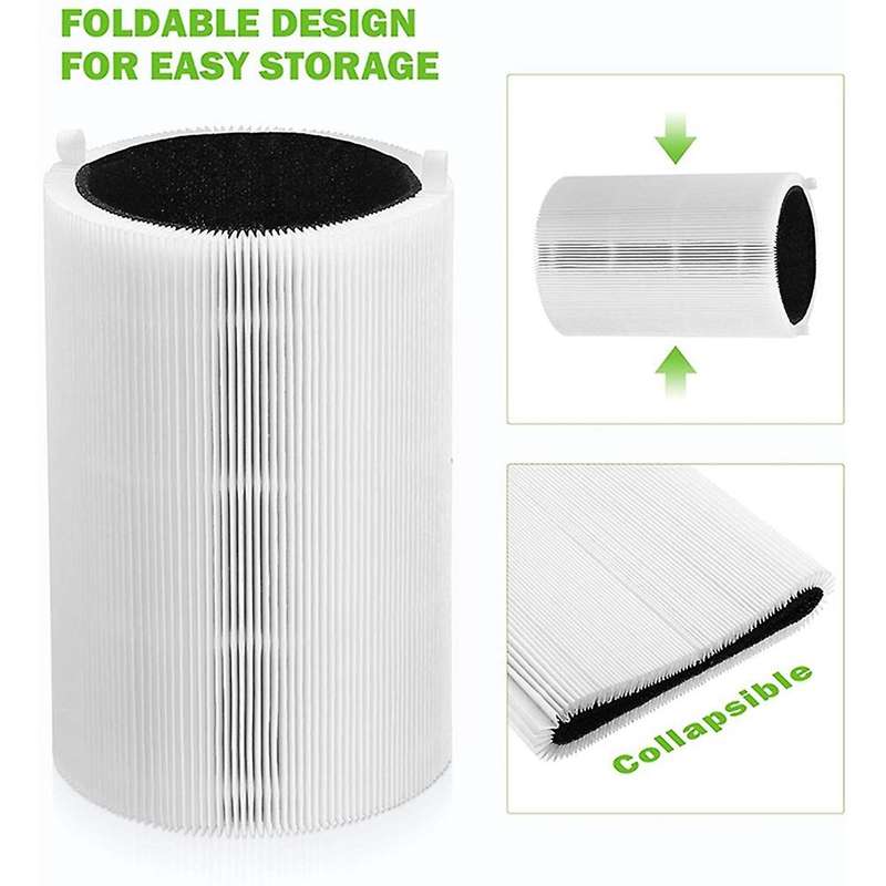 2pcs Hepa Filter for Blue Pure 411/411+ & 3210 Air Purifier Filter Activated Carbon Replacement Fil