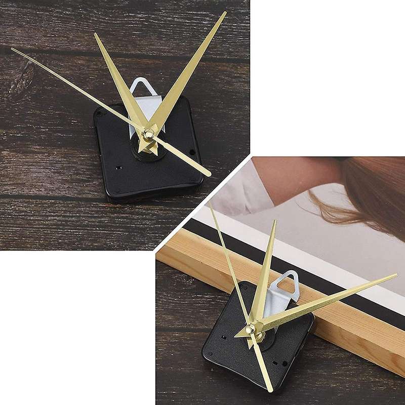 2Pcs High Torque Long Shaft Clock Movement, Clock Mechanisms Battery Powered, Wall Clock Parts Motor