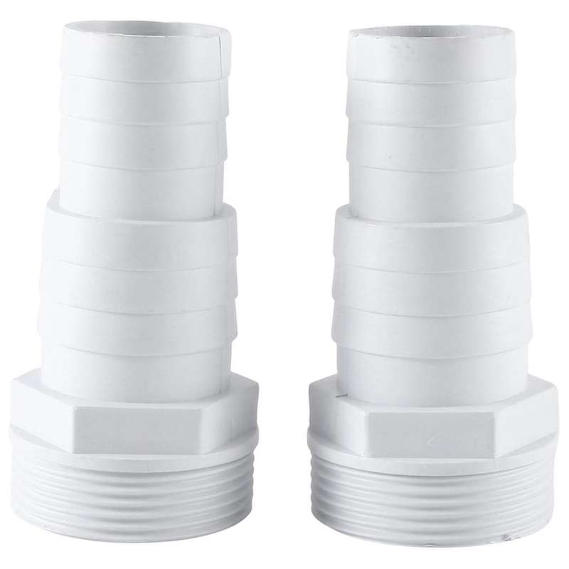 2Pcs Hose Adapter 1-1/2Inch and 1-1/4Inch Male 3-Way Washer Hose Connection for Hot Tubs Swimming Po
