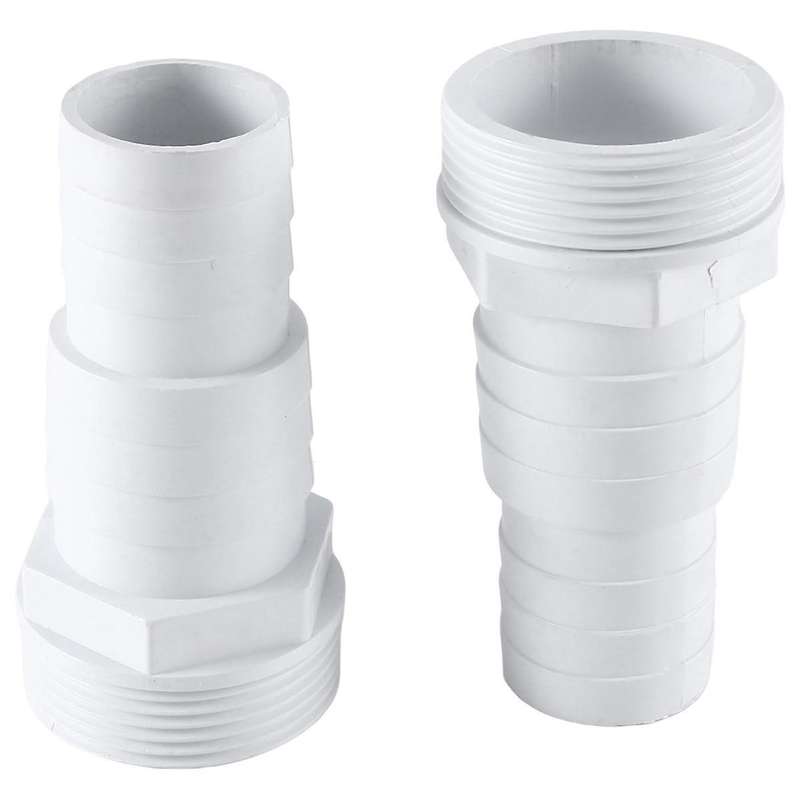2Pcs Hose Adapter 1-1/2Inch and 1-1/4Inch Male 3-Way Washer Hose Connection for Hot Tubs Swimming Po