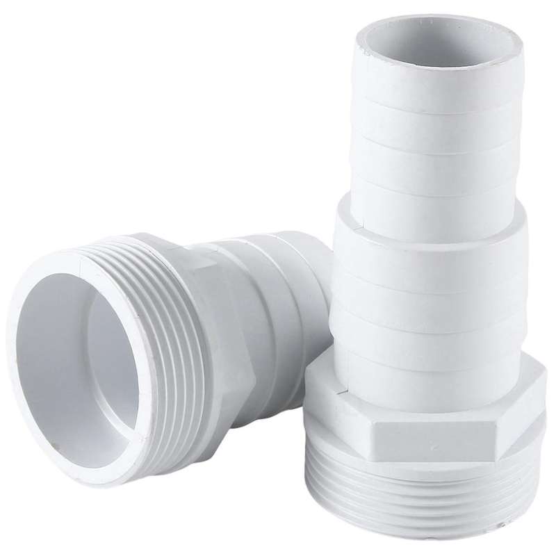 2Pcs Hose Adapter 1-1/2Inch and 1-1/4Inch Male 3-Way Washer Hose Connection for Hot Tubs Swimming Po