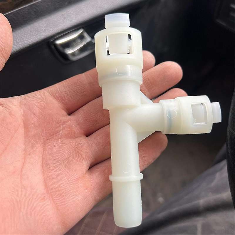2PCS HVAC Heater Hose Connector for Escalade 02-14 15055342 15055343 White