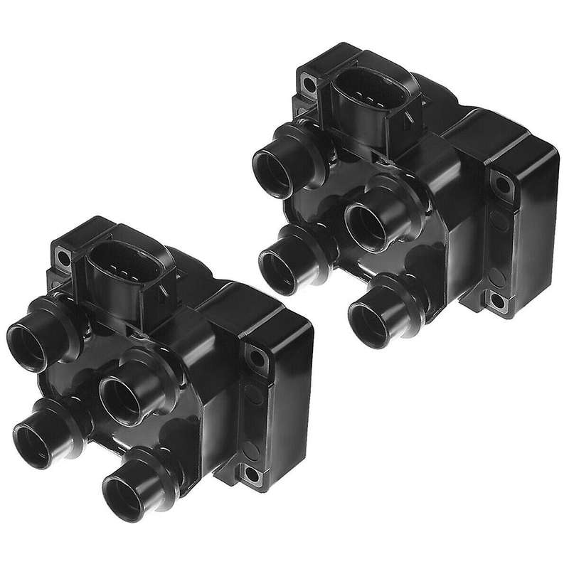 2PCS Ignition Coil Pack 6503280 6823318 7U2Z12029A for Escort 250 Mercury 91-02 2.0L 4.6L