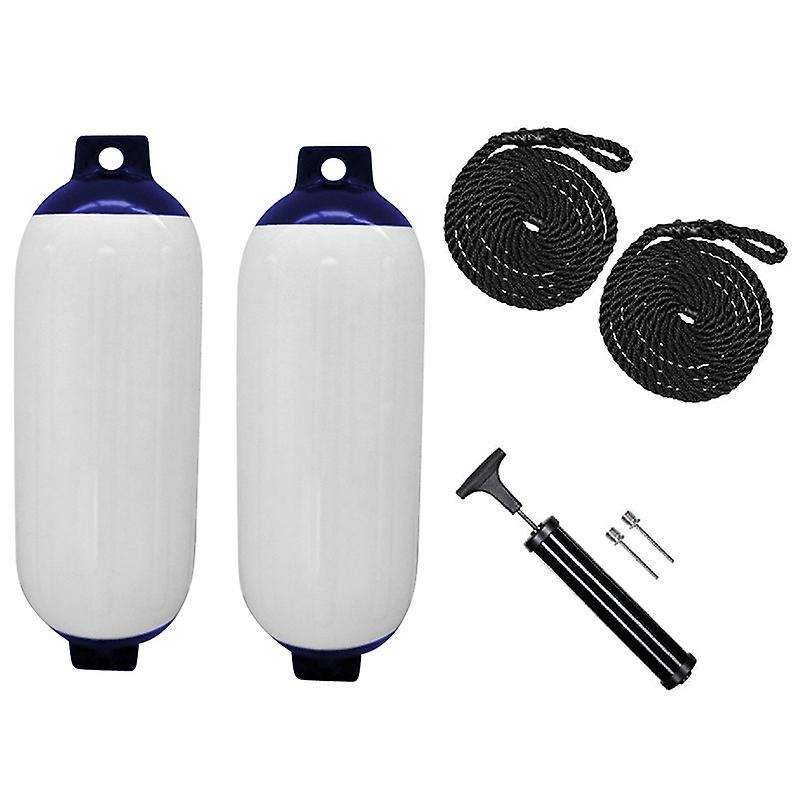2PCS Inflatable Boat PVC Boat Anchor Buoy Yacht Fenders Protection Ribbed Bumper Boat Accessories