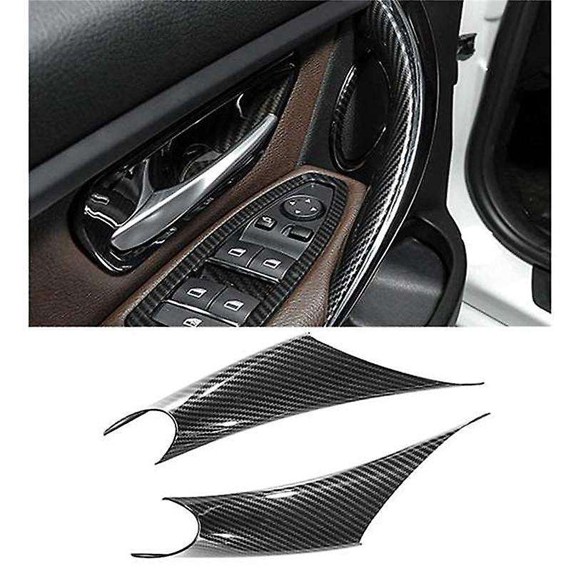 2pcs Inner Door Pull Handle Inside Cover Case for 3/4 Series F30 F35 2012-2018