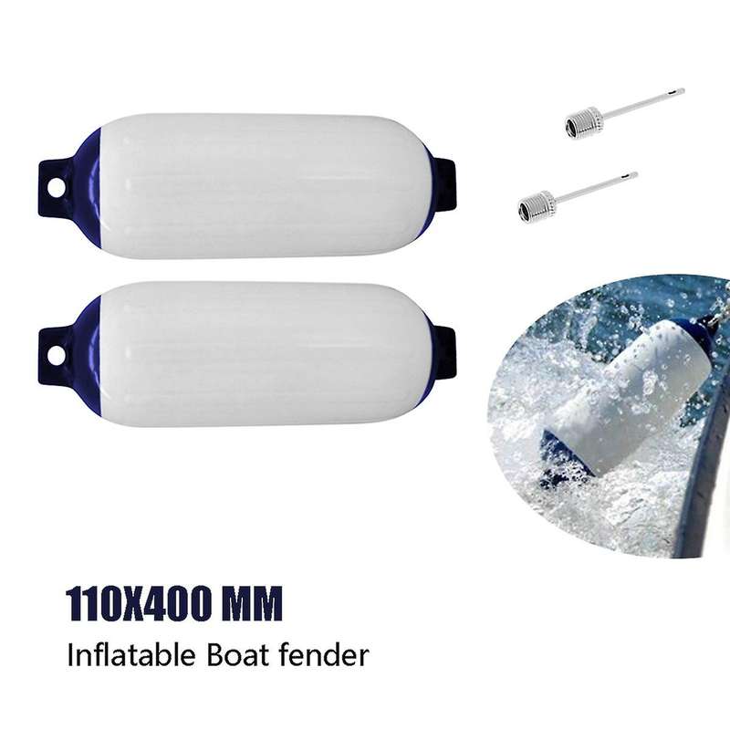 2PCS Inflatable Boat PVC Boat Anchor Bumper Marine Boat for Boat, Sailboat, Cuddy Etc (4.5X16 Inch)