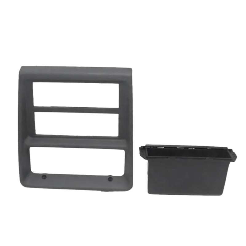 2pcs Instrument Cover Trim Frame with Tape Box for Mk2 1990-1998 Dashboard Radio Panel Tape Decorati