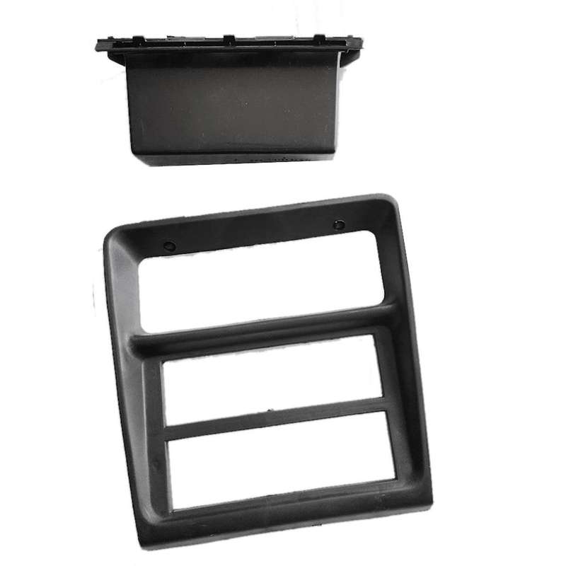 2pcs Instrument Cover Trim Frame with Tape Box for Mk2 1990-1998 Dashboard Radio Panel Tape Decorat