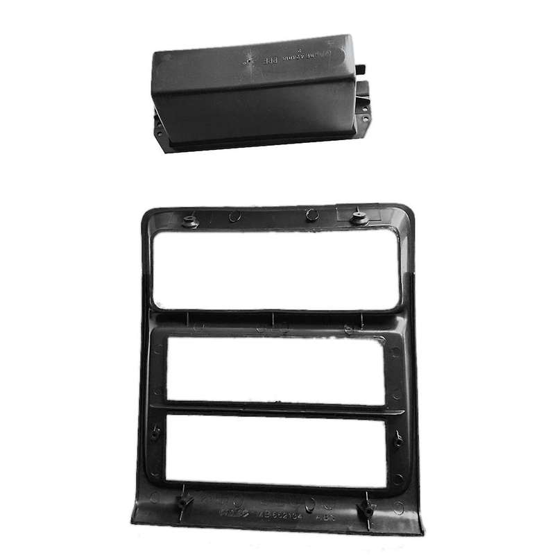 2pcs Instrument Cover Trim Frame with Tape Box for Mk2 1990-1998 Dashboard Radio Panel Tape Decorat
