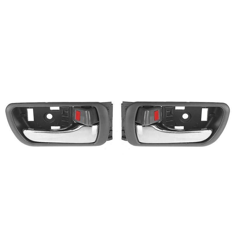 2Pcs Interior Inner Inside Door Handle Chrome for CV36 2002-2006 69206-33030LH 69205-33040RH