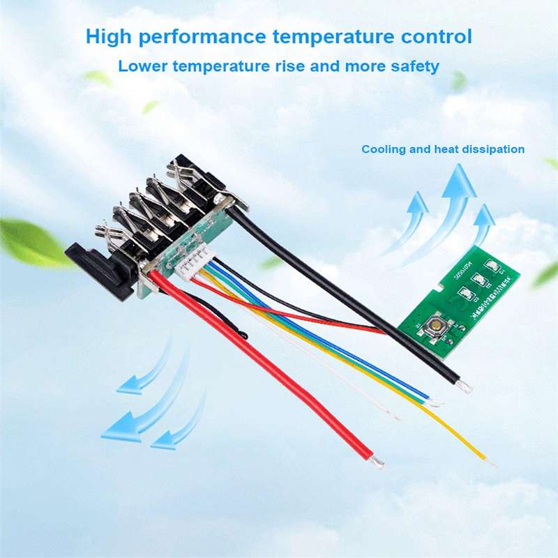 2pcs -ion Battery Pcb Charging Protection Circuit Board for 18v 20v Dcb201