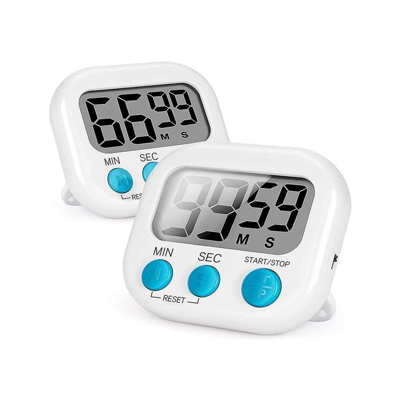 2pcs Kitchen Timer , Magnetic Digital Timers Loud Alarm Kitchen Timers for Upgrade Classroom Timer