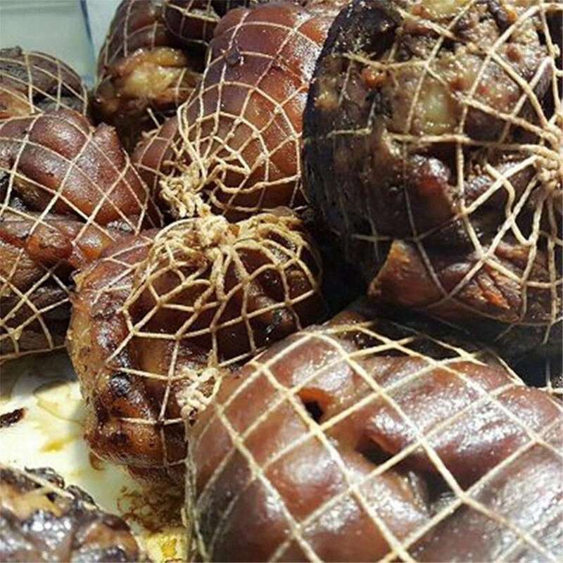 2Pcs Kitchen Bag Barbecued Pork Net Braided Hoof Rack Rope Cord Cotton Accessories Rope Sleeve Pack