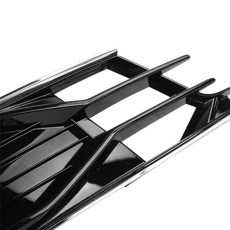 2PCS L+R Front Fog Light Lamp Bumper Grille Cover for  A6 C7 2016-2018