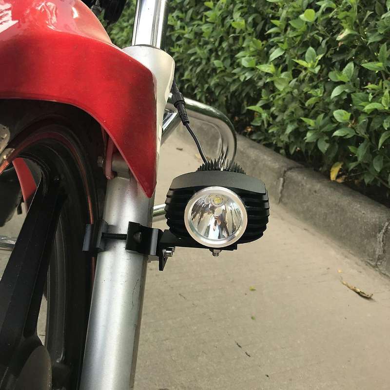 2PCS L71 Universal Motorcycle Headlight LED Expansion Bracket Spotlight Holder Clamp for , 50mm Leng
