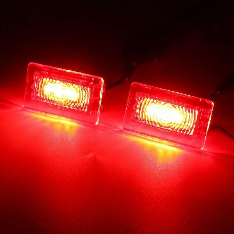 2Pcs LED Car Door Boot Foot Trunk Box Interior Light for Model S X