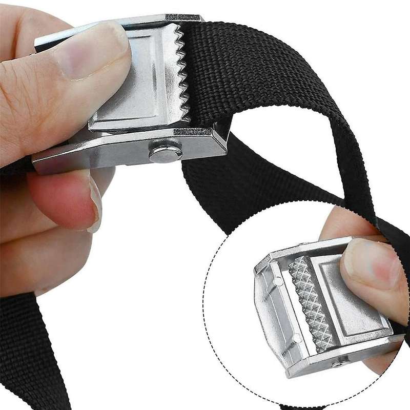 2PCS Lashing Straps with Buckles Adjustable, Up to 600Lbs, Tie Down for Motorcycle, Cargo, Trucks, T