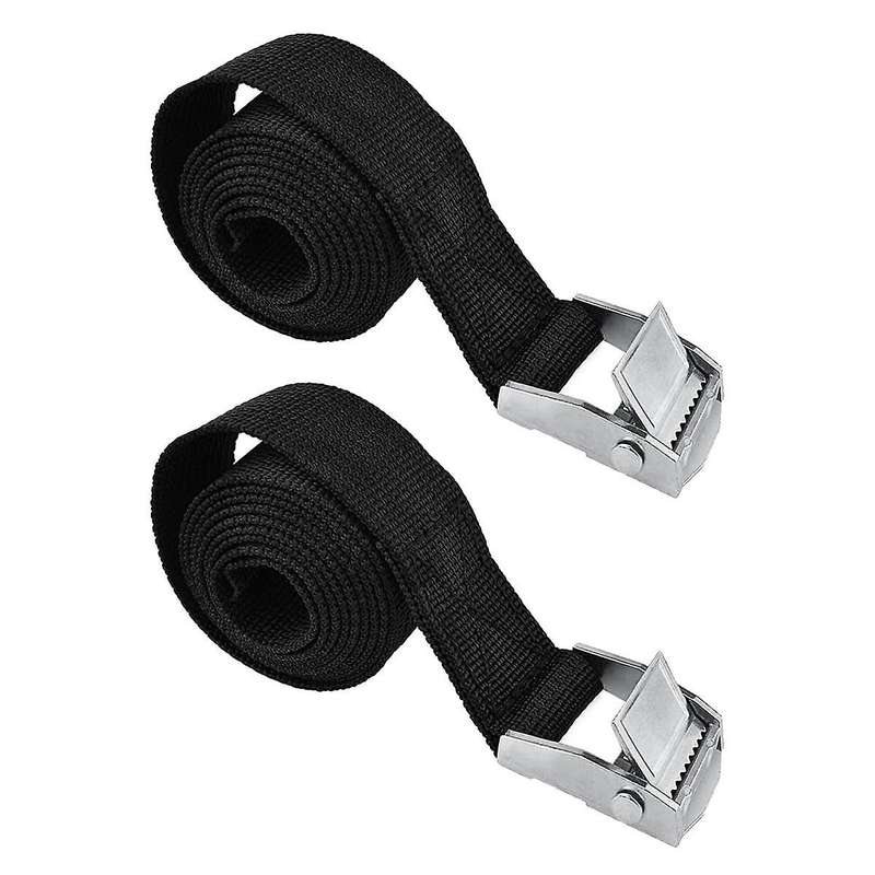2PCS Lashing Straps with Buckles Adjustable, Up to 600Lbs, Tie Down for Motorcycle, Cargo, Trucks, T