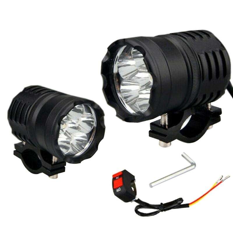 2PCS LED 60W Universal Motorcycle Waterproof Headlight Spotlight Auxiliary Light Motorcycle LED Spot