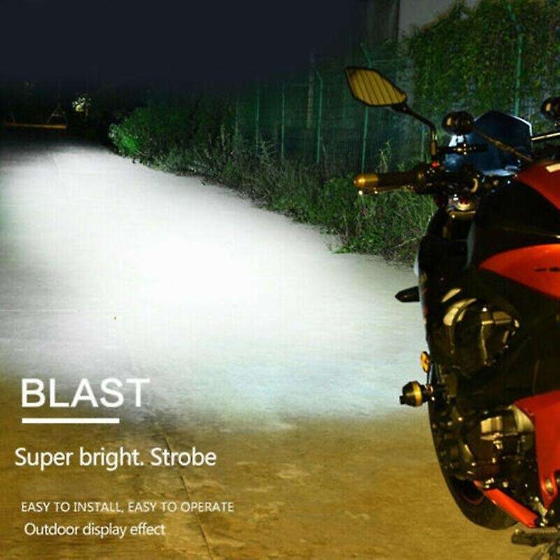 2PCS LED 60W Universal Motorcycle Waterproof Headlight Spotlight Auxiliary Light Motorcycle LED Spot