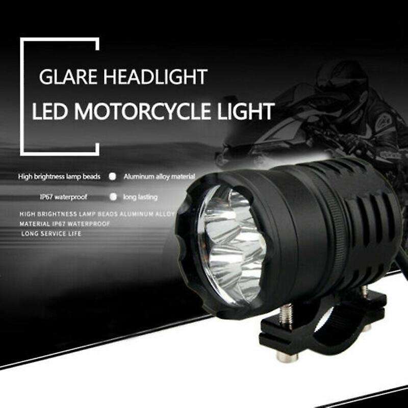 2PCS LED 60W Universal Motorcycle Waterproof Headlight Spotlight Auxiliary Light Motorcycle LED Spot