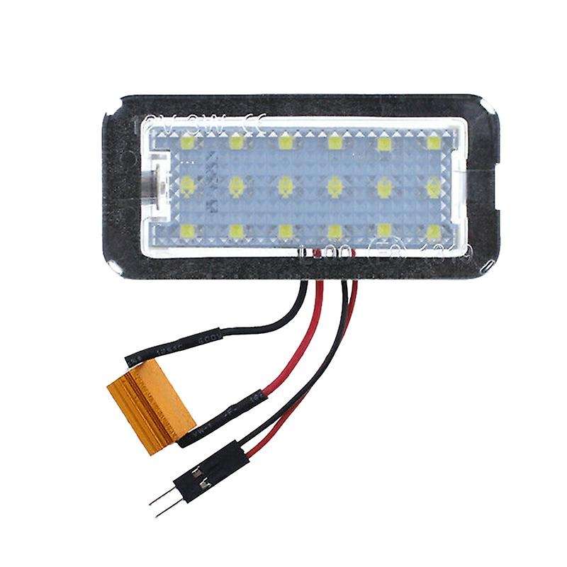 2Pcs LED 6000K Car License Plate Light for 500